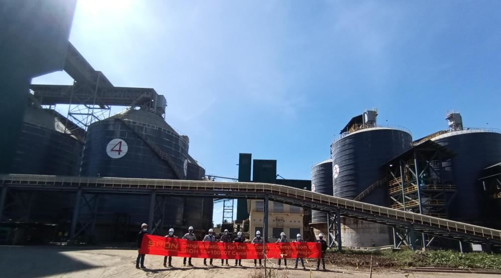 Successful completion of cement silo and clinker silo project for cement and clinker storage and transportation