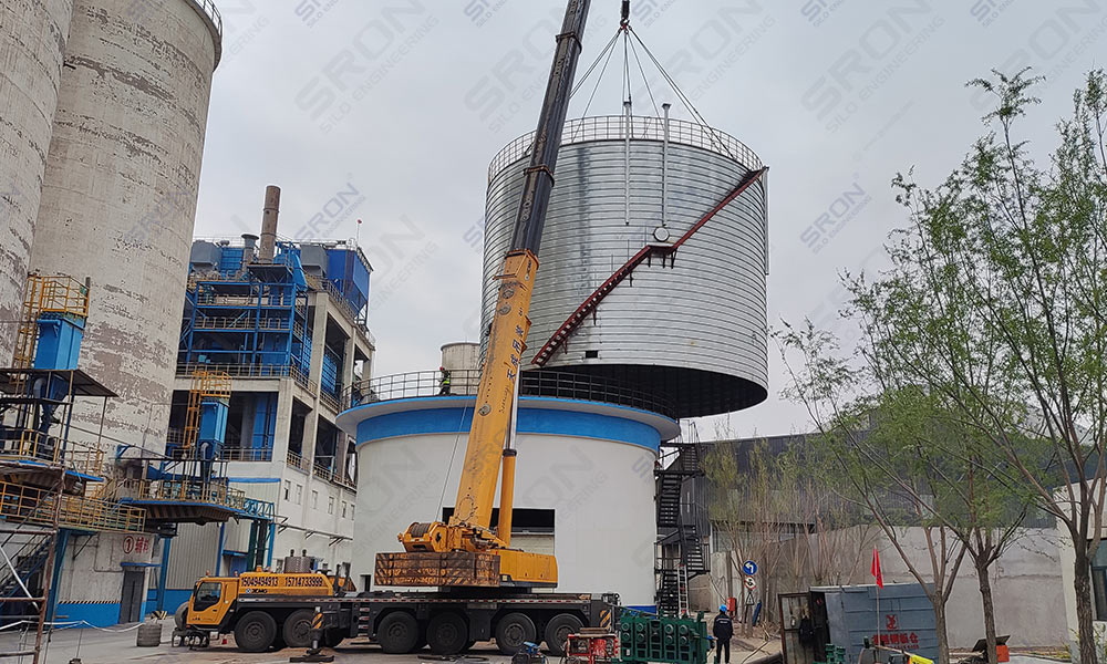 alumina powder silo